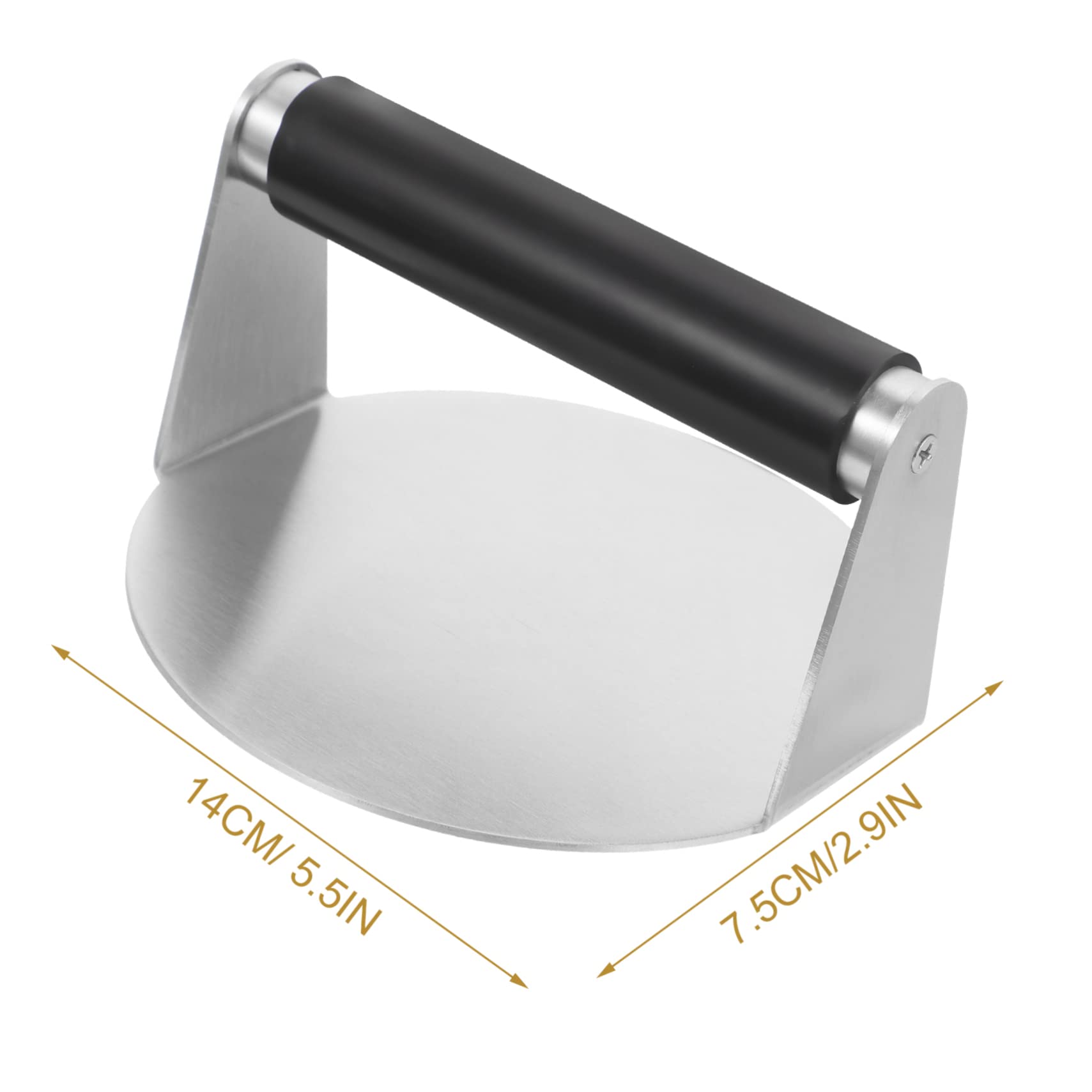 Burgerpresse aus Edelstahl, Ergonomischer Griff, für Küche und Grill