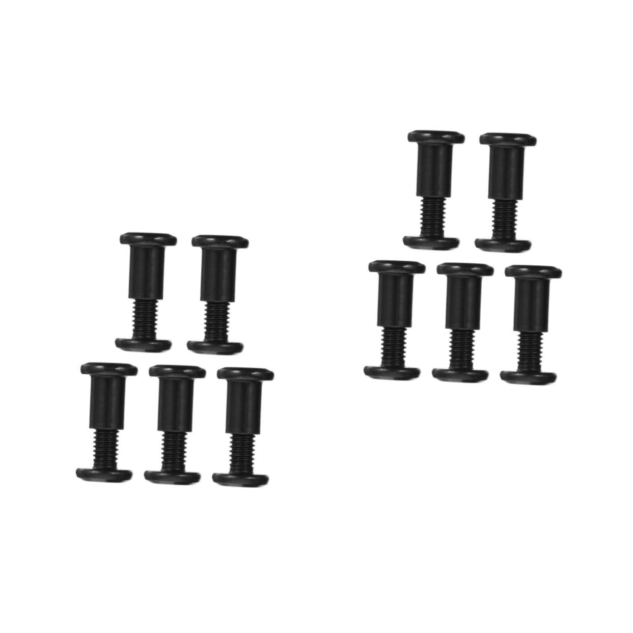 Cabilock 2sets 5pcs Binding Screws Kit for Scrapbook Repair Nuts for Crafts Sturdy Fasteners for Photo Albums Clothing Projects 5pcs*2