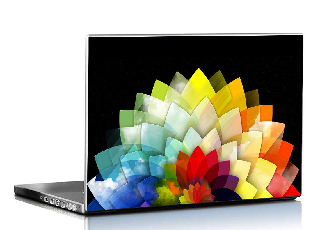 PIXELARTZ Laptop Skins Abstract Flower 15.6 Inches Laptop Skins/Stickers for Dell-Lenovo-Acer-HP (7021)