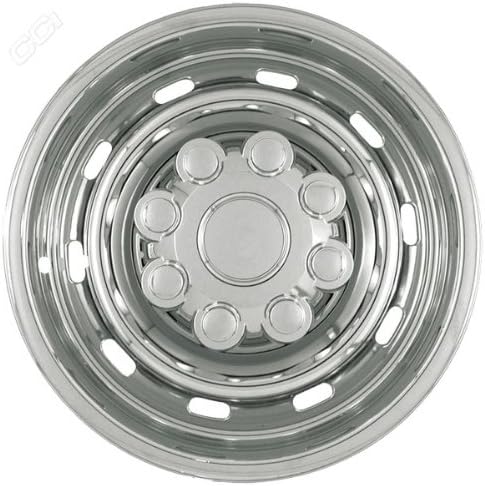 Coast to Coast IWCIMP57X 17 Inch Chrome Wheelskins with 10 Rounded Slots - Pack of 4