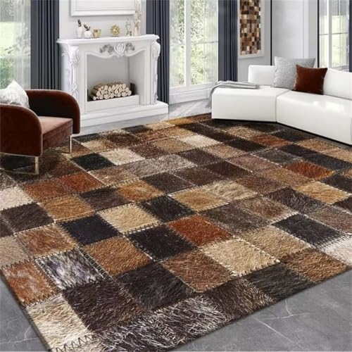 Tapis chambre enfant garçon marron 180x250 cm rectangulaire - 2