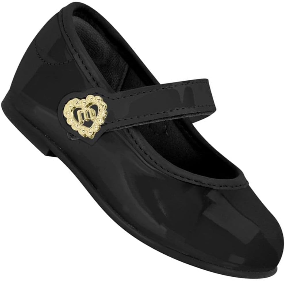 Molekinha Sapatilha Infantil Feminina 2106.1042 Preto Tamanho 18