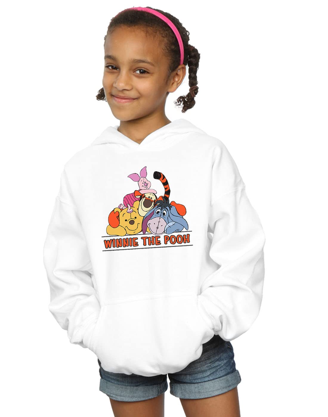 Disney Girls Mickey Mouse Dash Hoodie White 9-11 Years