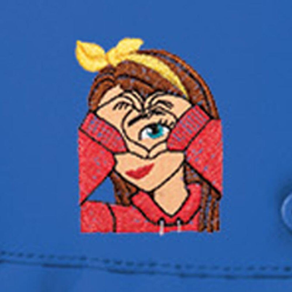 Siggi Happy School Grembiule Scuola Bambina Con Bottoni, Colore Bluette, Articolo 33GR4211