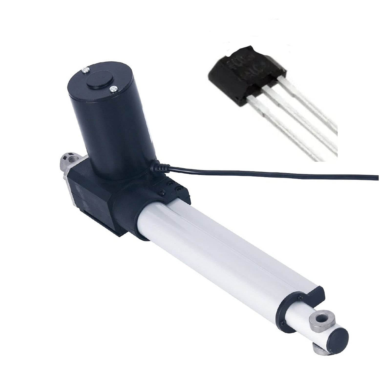 Actionneur linéaire 12V 24V 850/900/950 / 1000mm Course réglable 42mm / s rapide vitesse 600 0N 600KG 1320LBS Actionneur linéaire lourde droit Ensemble d'actionneurs linéaires(24V 42mms 1000N,850mm