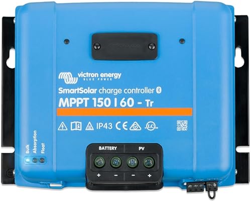 Victron Energy SmartSolar MPPT Tr - Controlador de carga solar (Bluetooth), controladores de carga para paneles solares, 150 V, 60 amperios,