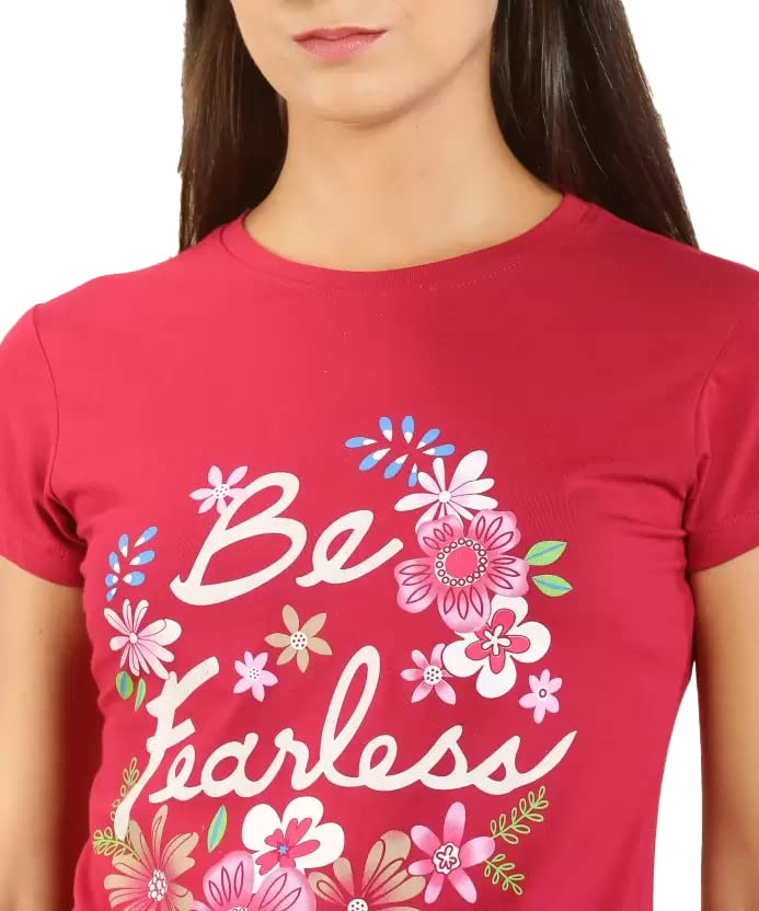 Image of Lyra Women's Cotton Regular Fit T-Shirt