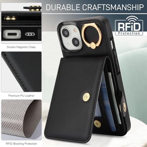 Coque iPhone 15 blindée antichoc avec bague de support et protection écran