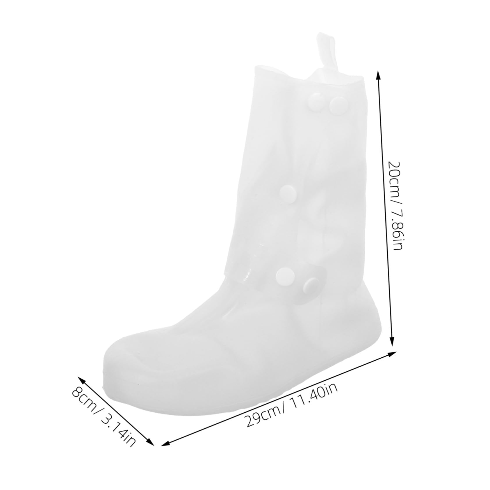 KOMBIUDA 2 Pares Fundas Impermeables Reutilizables para Zapatos Talla Cubrezapatos Antideslizantes de Silicona para Lluvia Viajes Ciclismo y Actividades al Aire Fáciles de Plegar y
