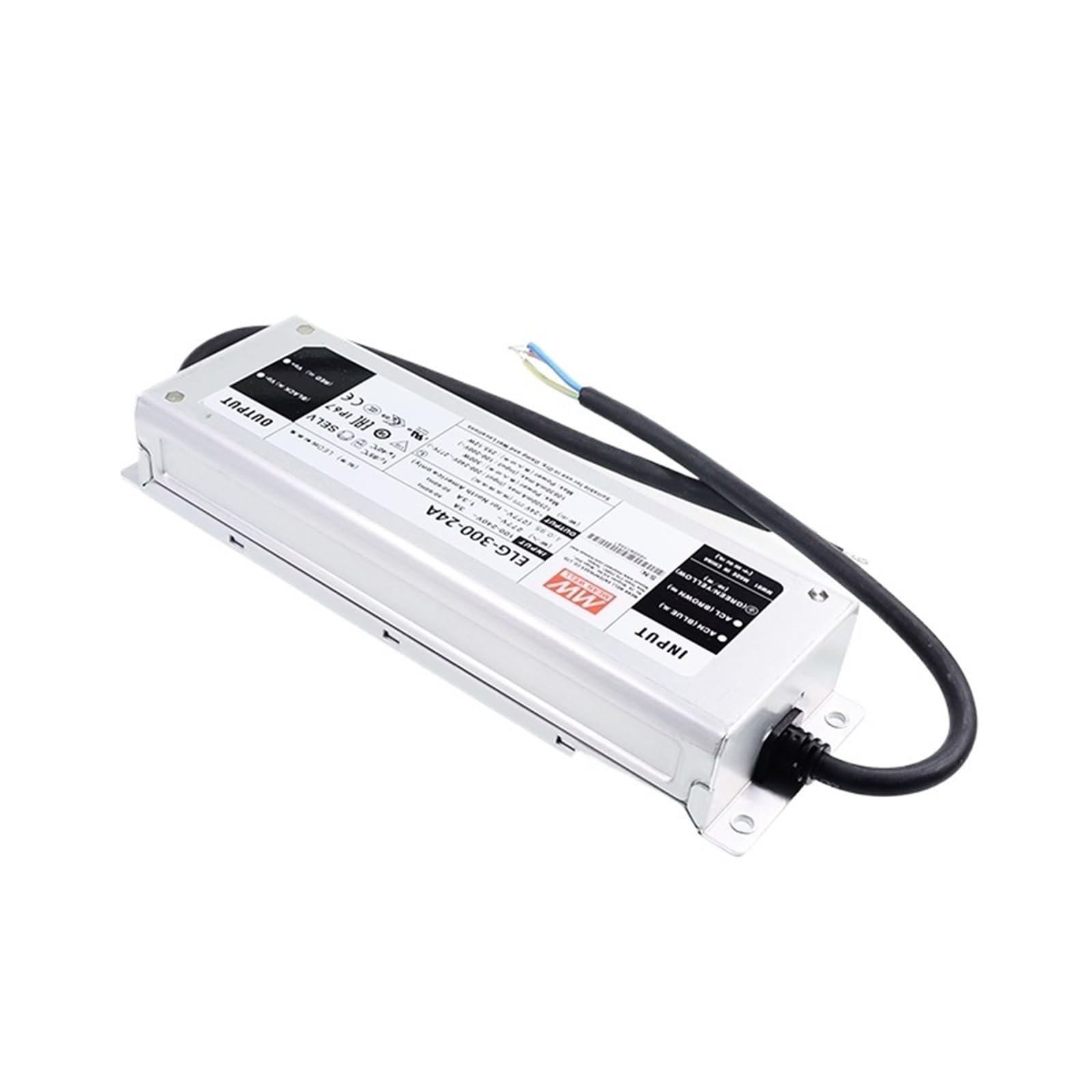 ELG-300-24A 300W 24V Fuente de alimentación LED 110V/220V CA a CC 12.5A Impermeable IP67 Meanwell Controlador Ajustable