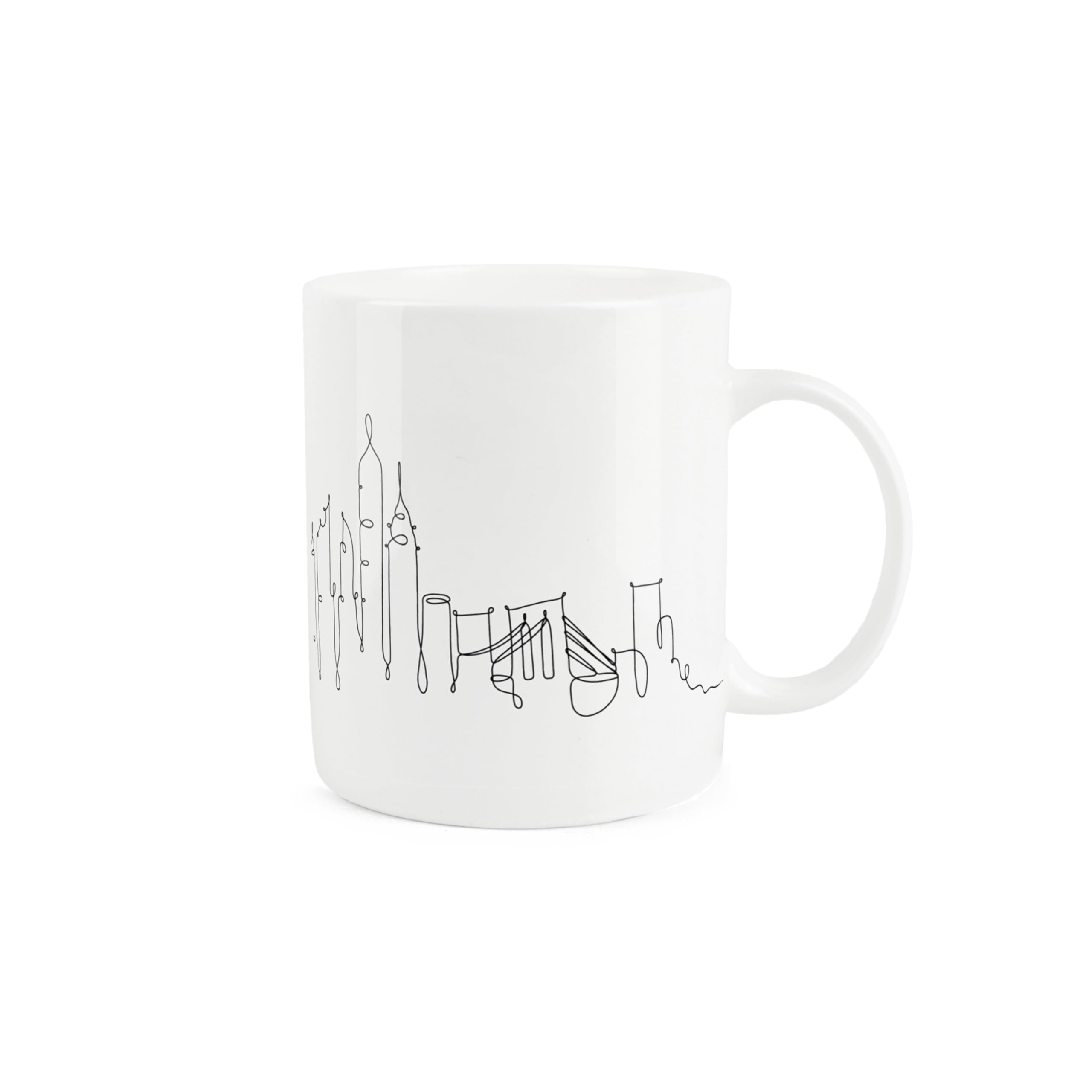 Purely Home New York City Skyline Collection - Bone China Mug White Coffee/Tea Present Gift for Travel Lovers - Image 3