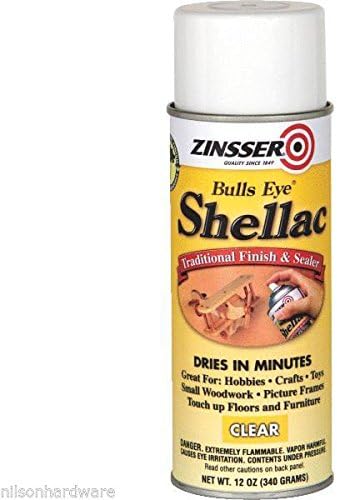 3 Pk 12 Oz Zinsser Bulls Eye Clear Fast Dry Spray Shellac 0408