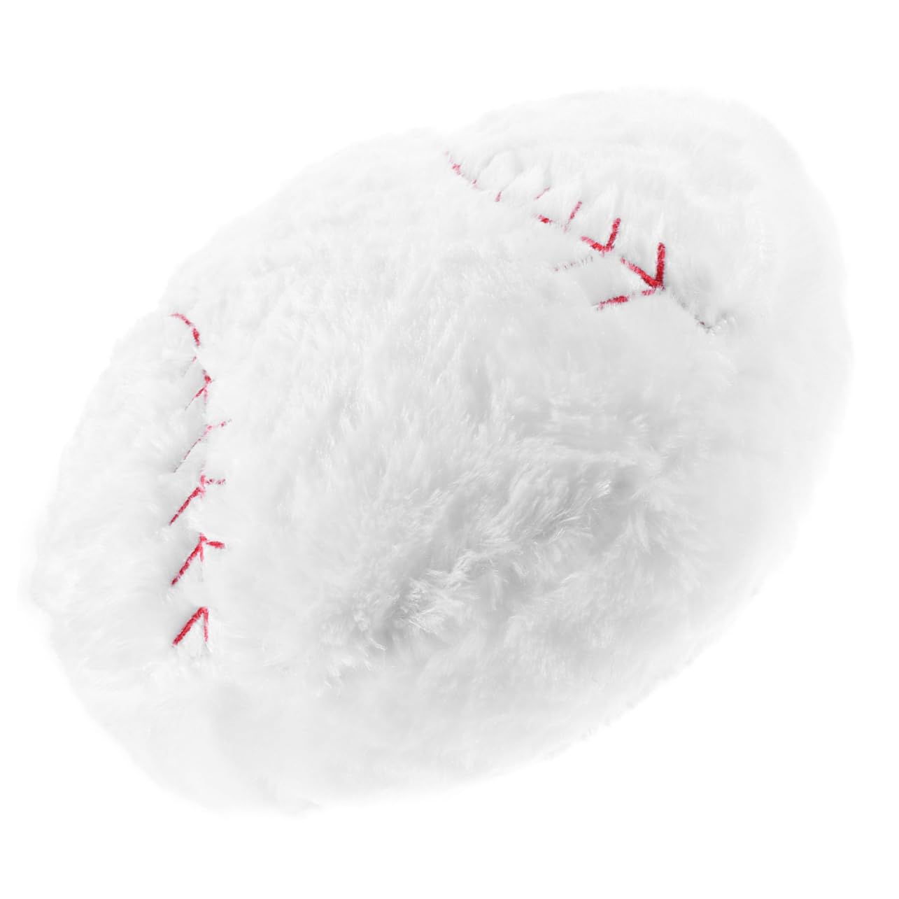Coussin en peluche forme baseball blanc pour décoration de chambre de sport et d'enfant
