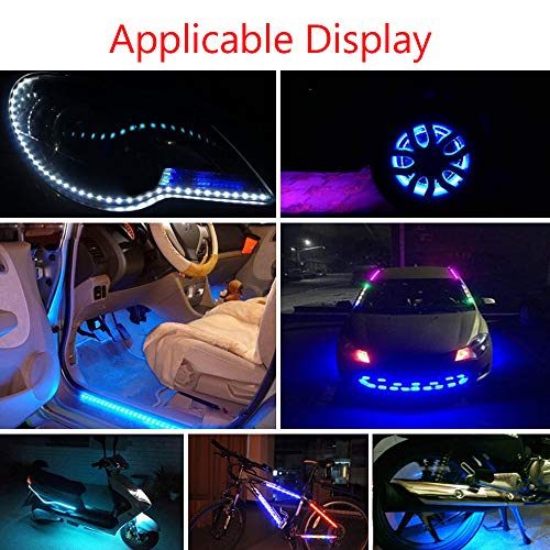 Tira LED impermeable flexible roja 12V para auto 30cm pack 4 miniatura 7