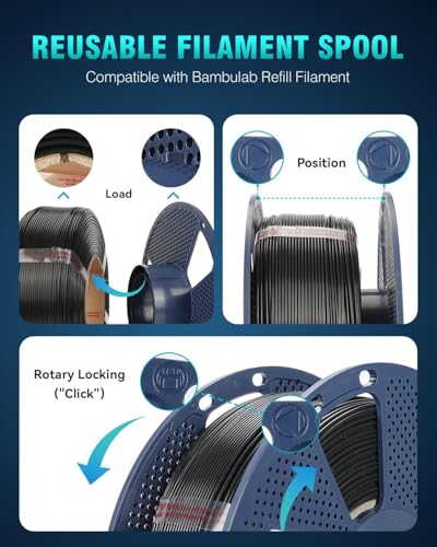 Image of SUNLU PLA+2.0 3D Printer Filament Bundle, Multicolor PLA+ Filament 1.75mm, 0.25kg per Spool, 8 Pack, 2kg Total, Roasted Chestnut Black+Bone White+Grey+Coffee+Red+Klein Blue+Vivid Yellow+Green