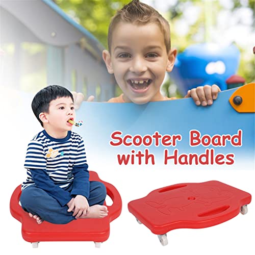 Piso Scoot Board Brinquedo - Crianças Ginásio Sente-se Spinning Scoot Board co alças de segurança,Br