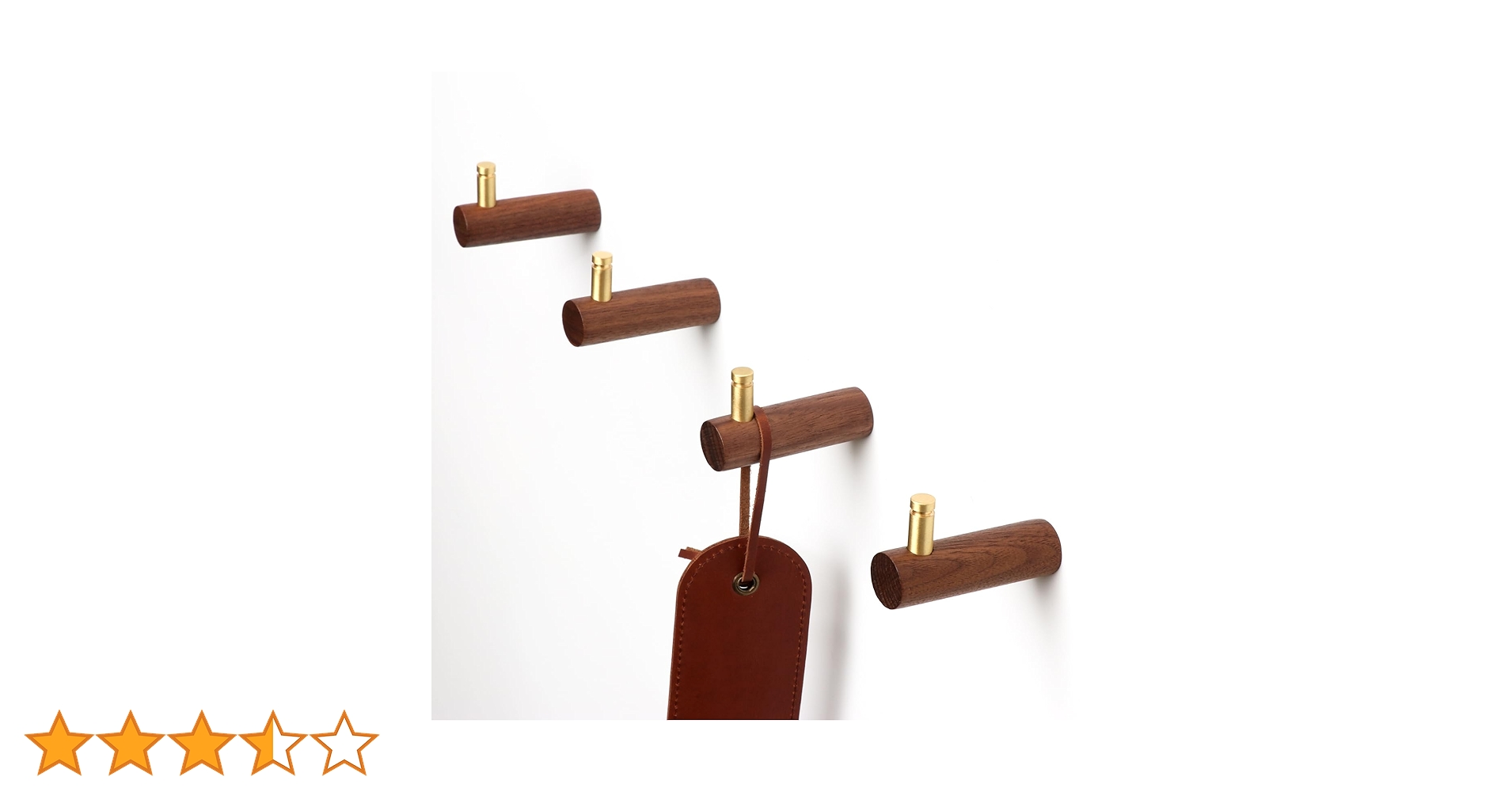 Amazon.co.jp: Funancle 木製壁フック コートフック ハンガー 壁