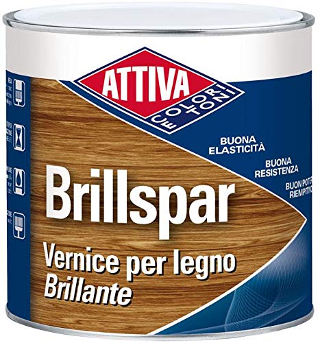 Attiva - brillspar attiva vernice monocomponente oleosintetica per legno - 750ml