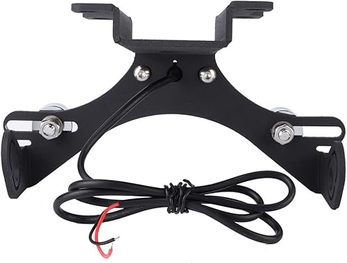 Soporte para placa de matrícula de motocicleta, eliminador de cola, soporte de placa de matrícula con luz LED para MT07/FZ07,