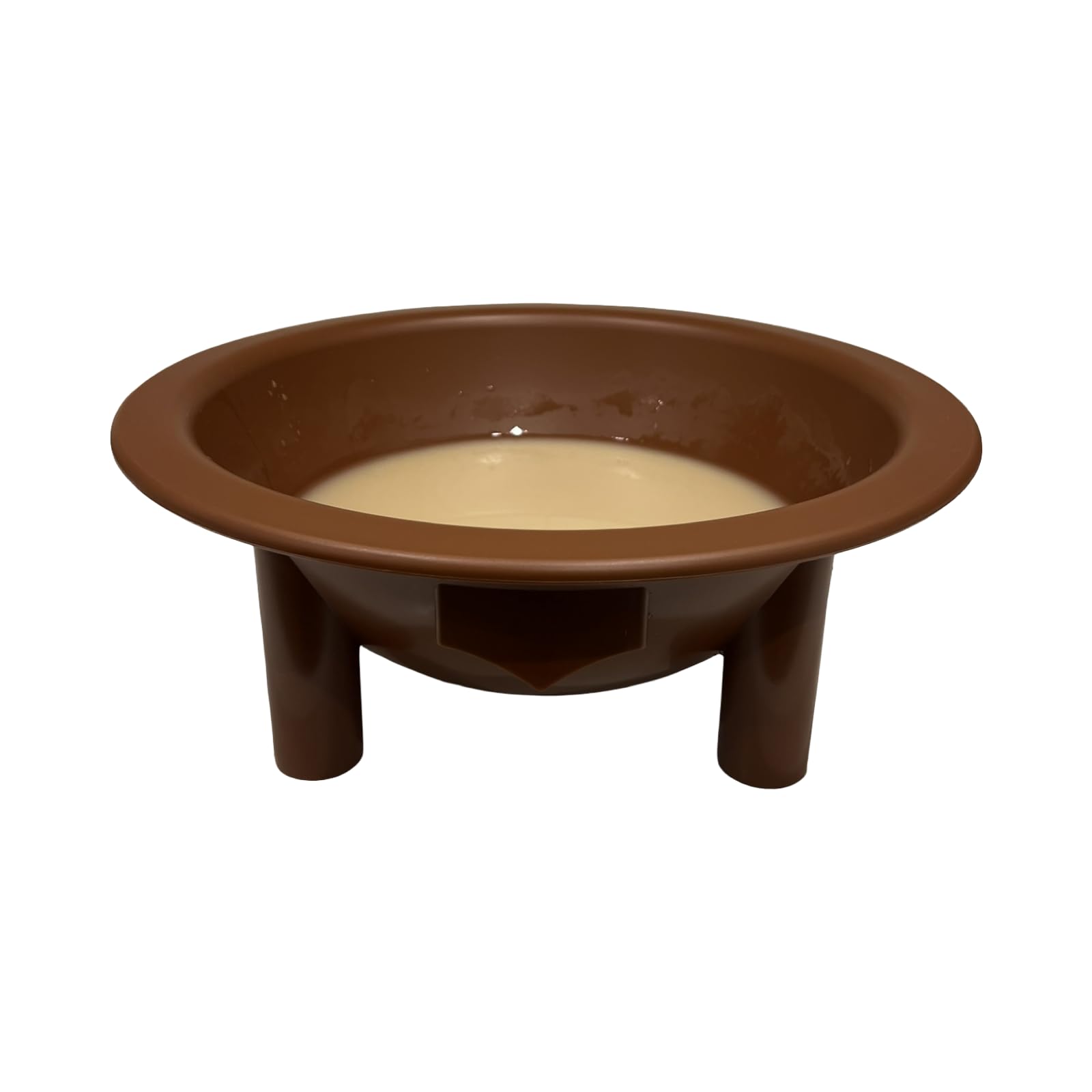 Kavafied Tanoa - Traditional Kava Bowl, 1.5 Gallons, Food Safe PP, 15"x15"x5.5" (Vesi Wood Brown)