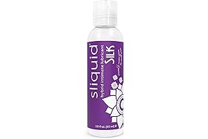 Sliquid Silk Intimate Lubricant, Travel Size - Silicone & Water-Based Lube Blend