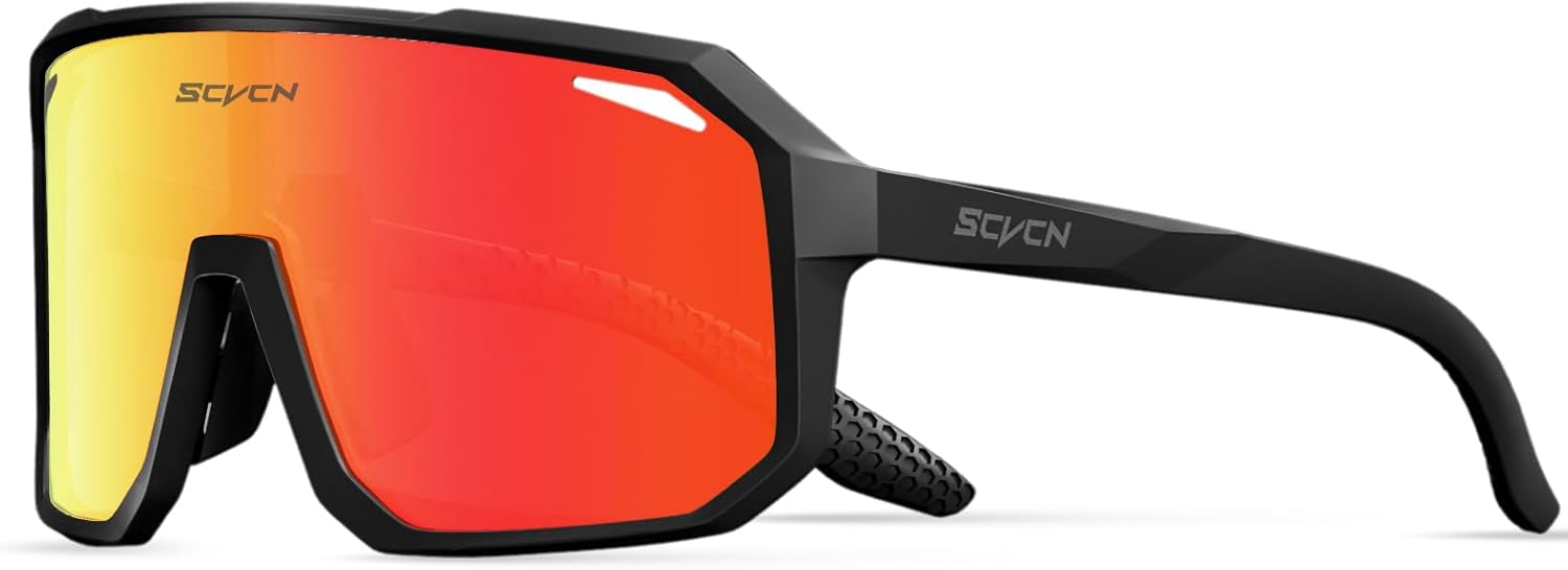 SCVCN Cycling Glasses Sport Sunglasses MTB BMX Men Women Running Driving Fishing Golf
