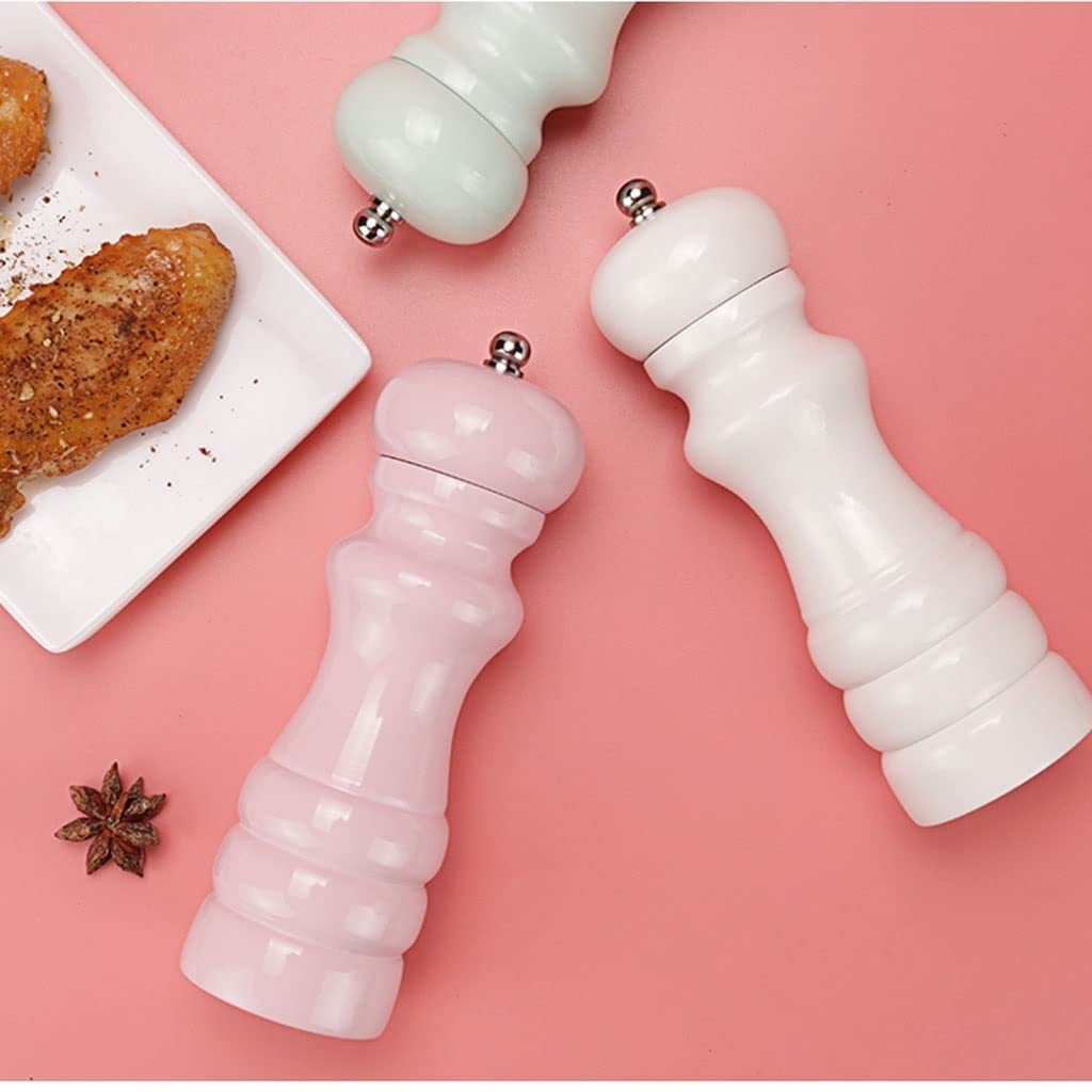 Solniczki i pieprzniczki Młynek do pieprzu Drewniany młynek do soli i pieprzu, Regulowany ręczny młynek do soli, Młynek do pieprzu z rdzeniem ceramicznym, Nadaje się na piknik