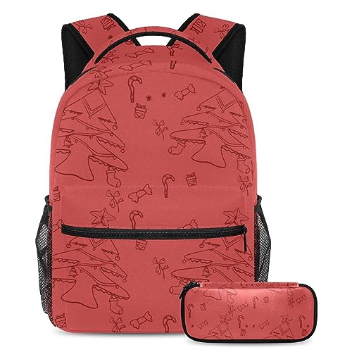 Sac à dos Merry Christmas cartables enfants garçons filles sac à livres de voyage