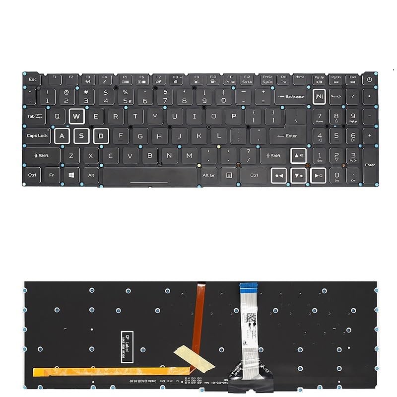 Remplacer clavier cassé Acer Nitro 5 avec ce modèle rétroéclairé US AN515-57