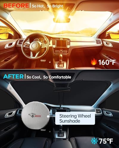 Image of Car Window Shades for Chrysler Pacifica /Pacifica Hybrid 2017-2025, 8pcs Privacy Sun Shade Set for Front Windshield Side and Rear Windows, Full Window Covers Keeps Vehicle Cool for Camping Napping