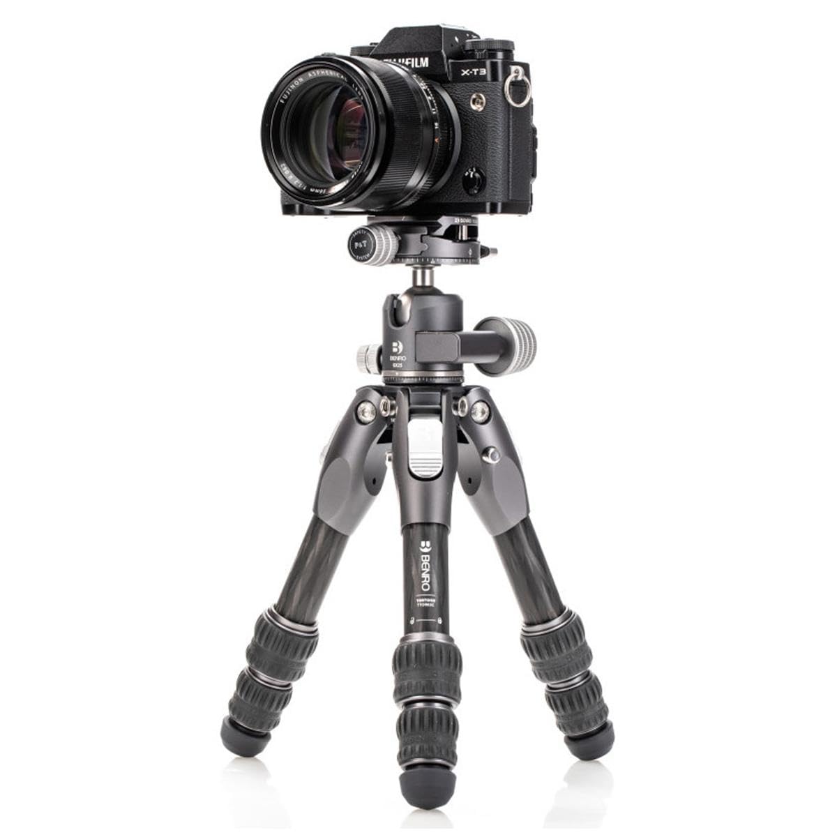Amazon.com : Benro Tortoise Columnless Carbon-Fiber Travel Tripod