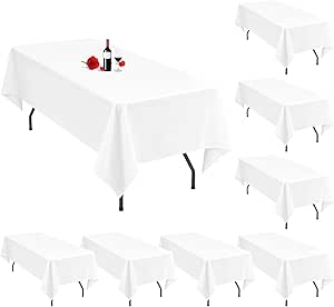 Nappe de table blanche en dentelle et coton