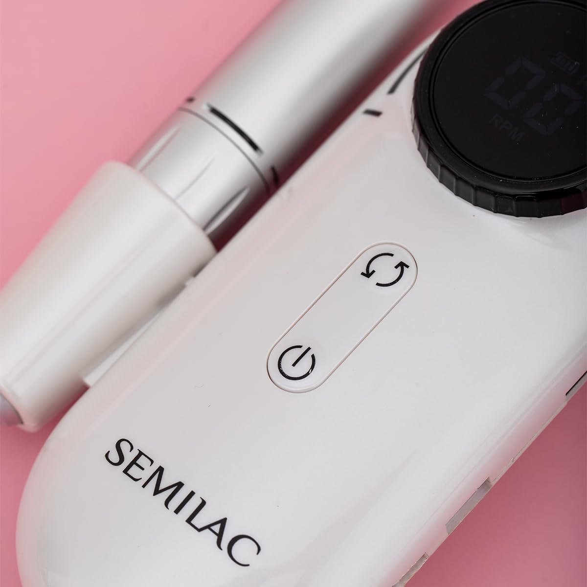 Semilac Nagelfräser Compact Lite – Kabellose Elektrische Nagelfeile mit Akku 2000mAh, 30.000 U/min, Einfach für Maniküre & Pediküre Zuhause