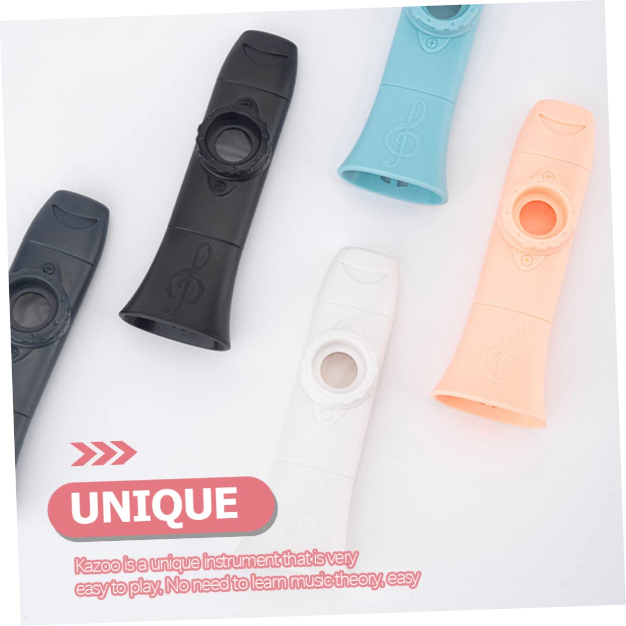 Abaodam 4 Pz Kazoo Giocattoli Musicali Strumento Fischio Strumento Musicale Divertente Strumento Musicale Da Prestazione Per Principianti Plastica Rosa