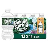 Poland Spring Maine Spring Water Bottles, 12-Pack - Still Bottled Water with Naturally Occurring Minerals for Taste - 12 Fl Oz Bottles