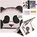 iPad Air 2 Case, iPad 6 Case, Dteck Fashion Cute Cartoon Flip Folio Sturdy Stand Case with {Card Slots Holder} Full Body Protective Synthetic Leather Wallet Cover for Apple iPad Air 2-Cute Panda