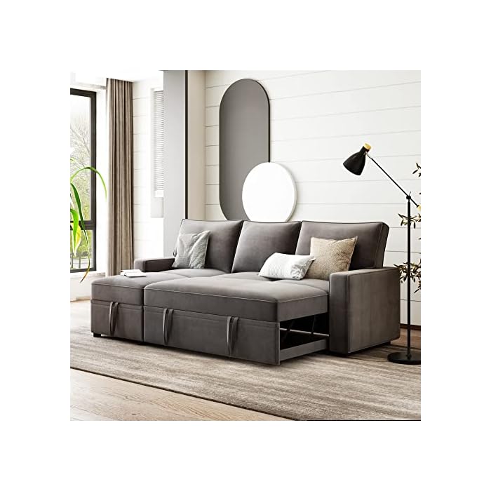Buy Versatile PullOut Bed Sofa, 82'' Pull Out Sofa Bed with 2 PullOut