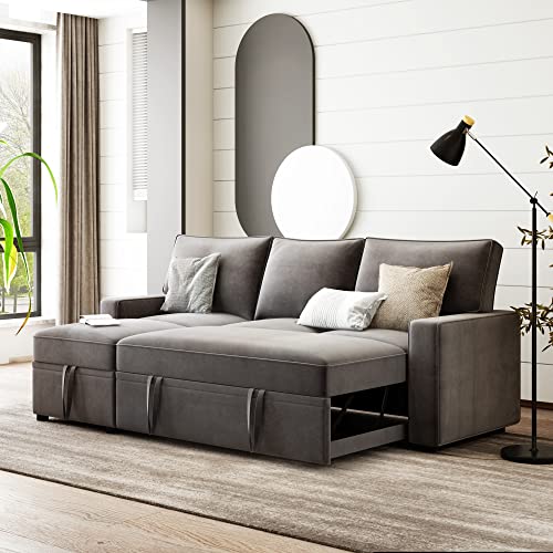 Buy Versatile PullOut Bed Sofa, 82'' Pull Out Sofa Bed with 2 PullOut