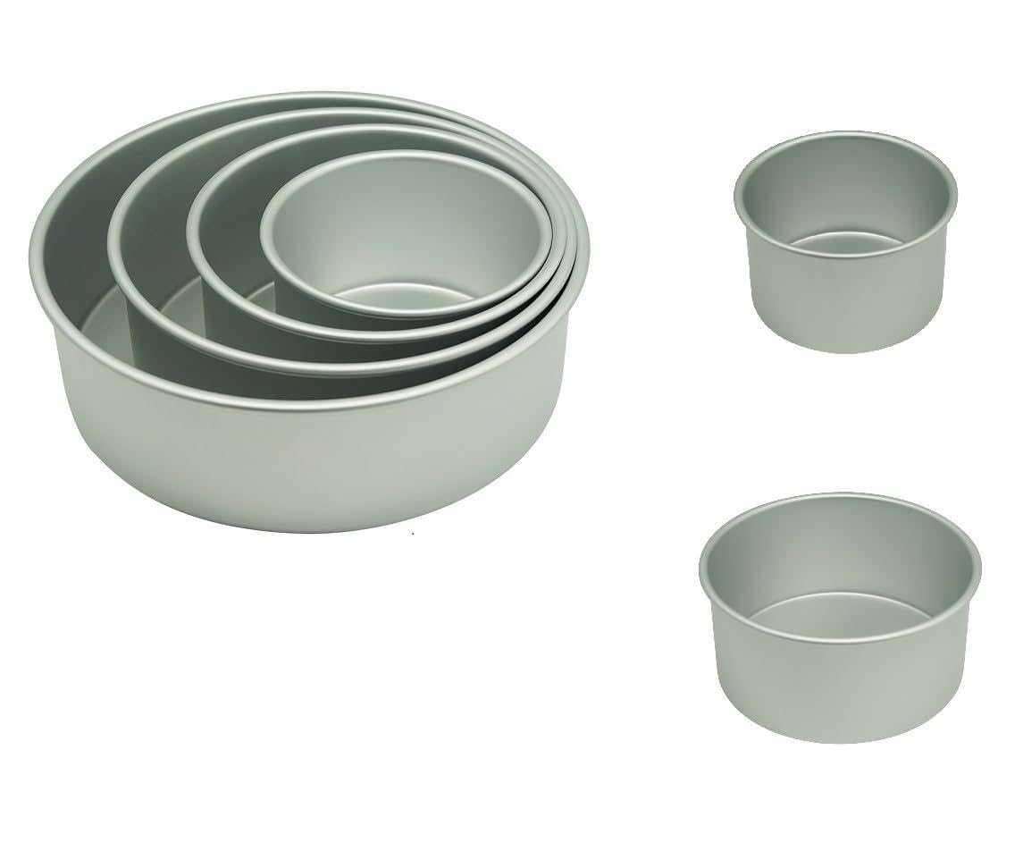 6er Set Backform Rund extra hoch 15/17/20/22/25/30 cm x 10cm Baking Pan Springform Kuchenform