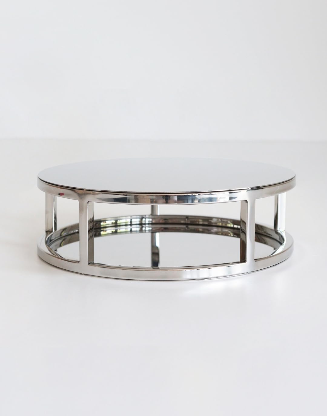 Prop Options Metallic Silver 10" Round Cake Separator