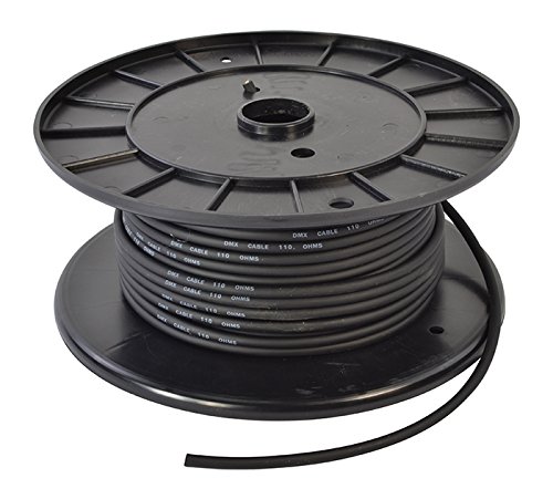 Cavo Dmx Da 50 M, 3 Nuclei, Nero Per Raccordi E Controller