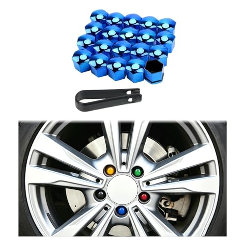 TOMSE 20 PCS Lug Nut Covers for Suzuki e-Vitara 2025 2026 Hex Wheel Nut Caps Wheel Bolt Caps Dust-Proof Tire Screw Protector Hub Decorative Covers