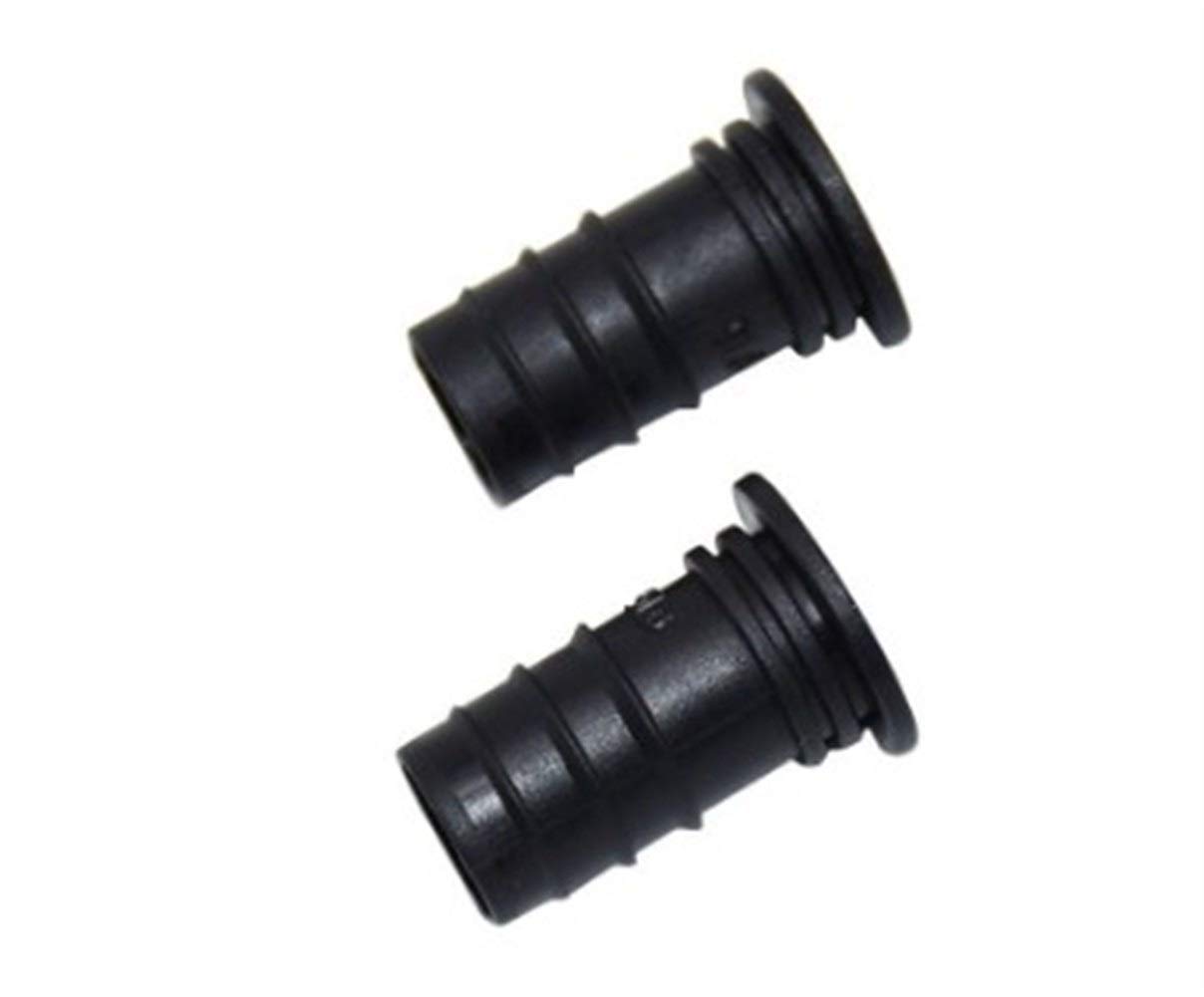 raccords de conduit 100pcs 16 mm PE tuyaux Embouts Barbed tuyau d'arrosage Connecteur Micro irrigation goutte à goutte raccords de tuyauterie utiliser des bouchons