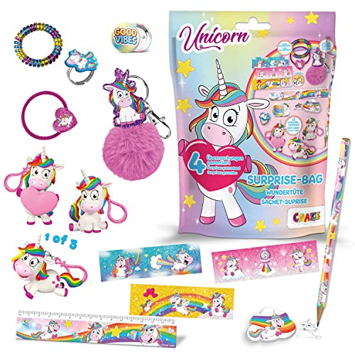 Craze Surprise Bag Unicorn Schultüte Mädchen Einhorn Geschenke für Mädchen Schultüte Einhorn Wundertüte Kinder Spielfiguren für Kinder Schulzubehör Überraschungstüte 12376