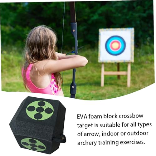 3d archery target Training Target Square 3D Cube 6-Sided Foam Arrow Dice Self-Healing Broadhead Black - Image 7