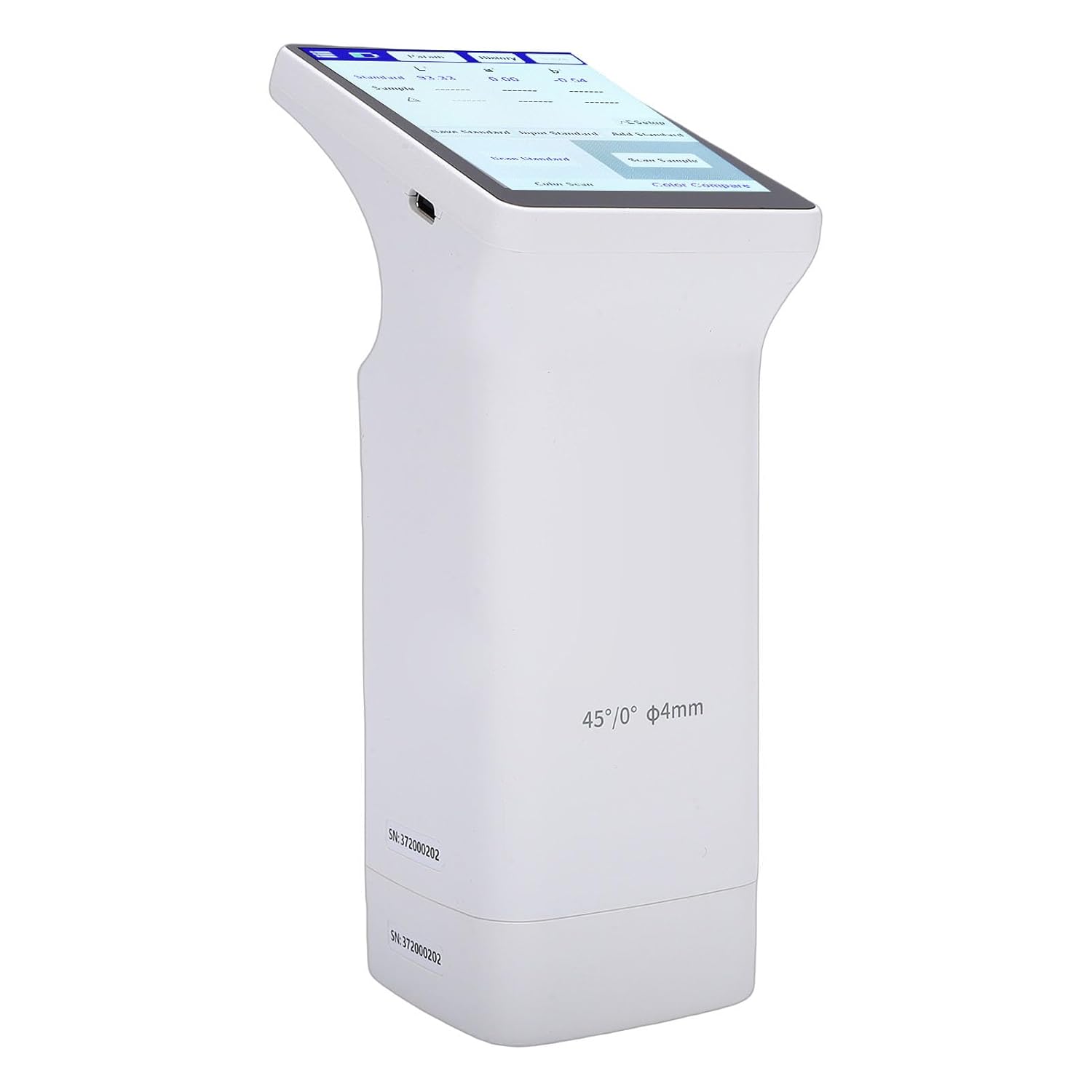 Jiawu 比色計 4 ミリメートル口径 HD タッチスクリーン色差テスター印刷産業用 ABS 材料