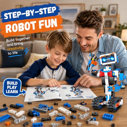 anysun STEM Robot Building Kit for Kids 8-12, App & Remote Control Robot Toys, Birthday Gift for Kids 6 7 8 9 10 11 12+ Years Boys and Girls — view 2