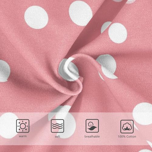 KLL White Polka Dot Red Background Toddler Boy Soft Athletic Underwear Cute Children Panties3