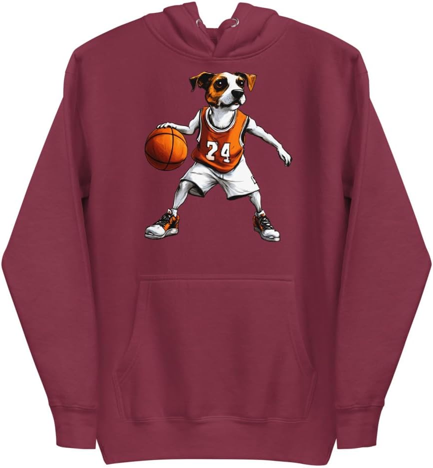 B-Ball - Basketball dog Hoodie Pullover