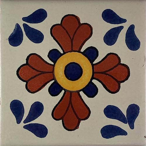 Fine Crafts Imports 3x3 16pcs Seville Talavera Mexican Tile -